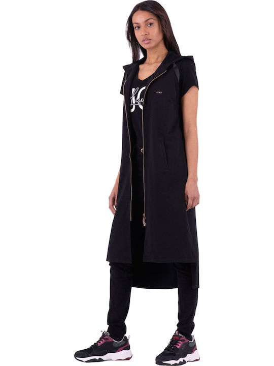 Women's Sweatshirt Cardigan Black