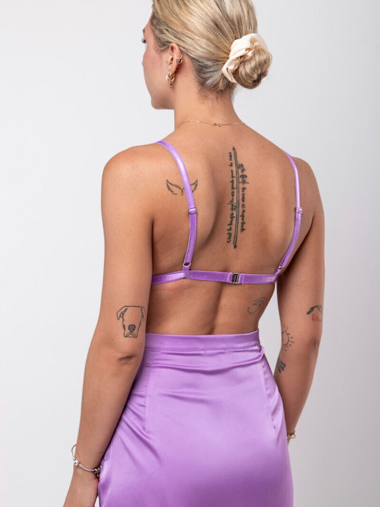 Bralette Triangel Träger Mauve