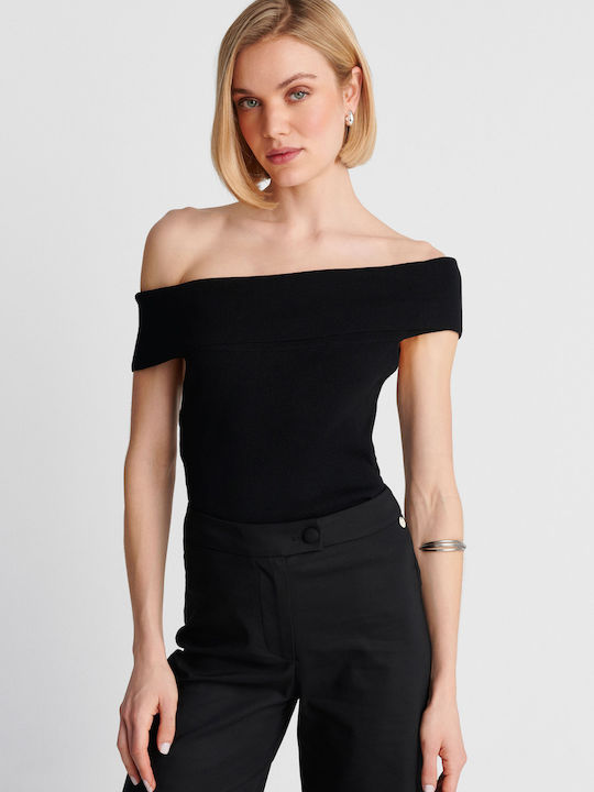 Women's Off-Shoulder Blouse Black