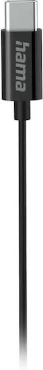 HAMA 01387159 In-ear Handsfree Earphones with USB-C Plug Black