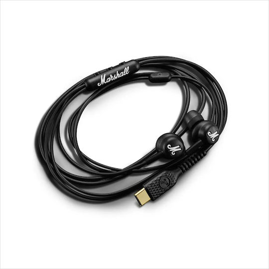 Marshall Mode USB-C In-ear Handsfree Ακουστικά με Βύσμα USB-C Μαύρο