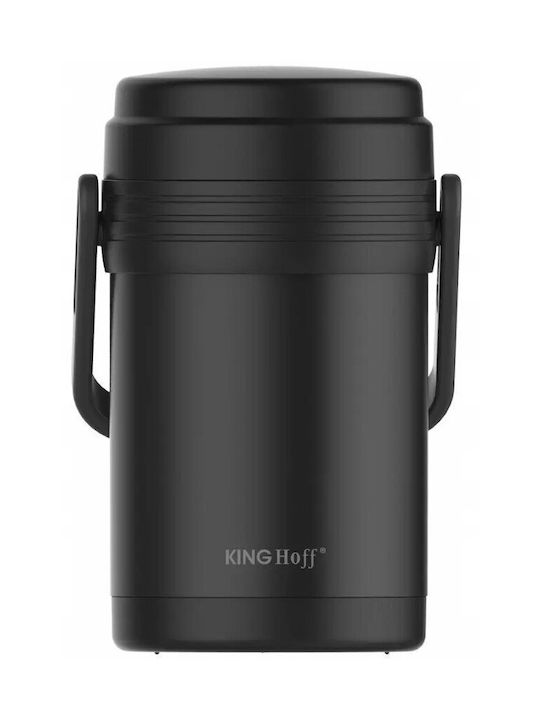 Cutie De Prânz Inox Termos Neagră 1.5lt