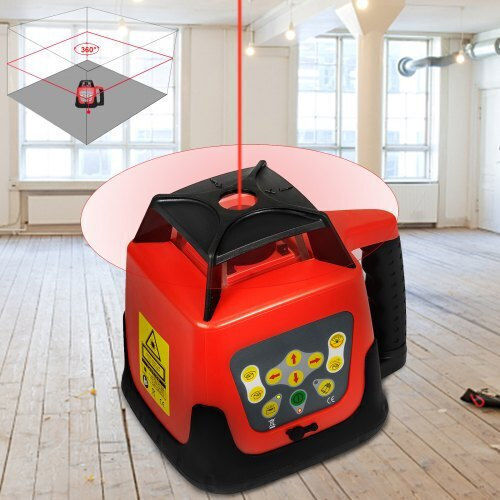 Vevor Αυτορυθμιζόμενο Περιστροφικό Αλφάδι Laser Κόκκινης Δέσμης