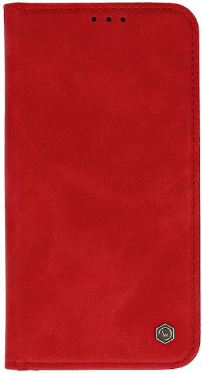 Wonder Back Cover Synthetic Leather / Silicone Red (Samsung Galaxy M35 5G)