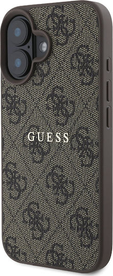 Guess Guess Leder Braun Rückseite Hülle Für iPhone 16 Plus