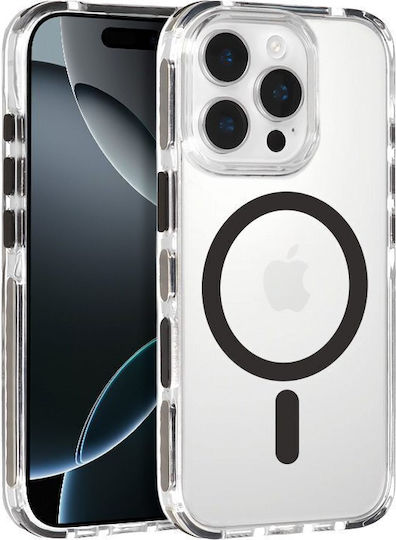 Tel Protect Back Cover Σιλικόνης 1.2mm με Λουράκι Διάφανο (iPhone 15)