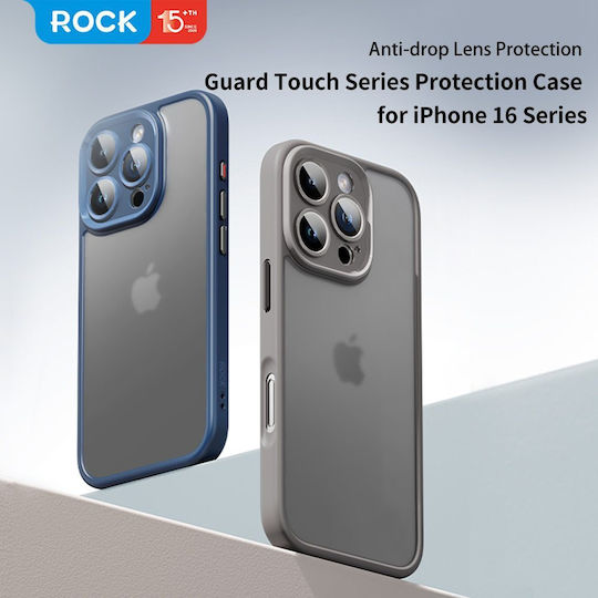 Rock Задна корица Силикон Син (iPhone 16 Pro Max)