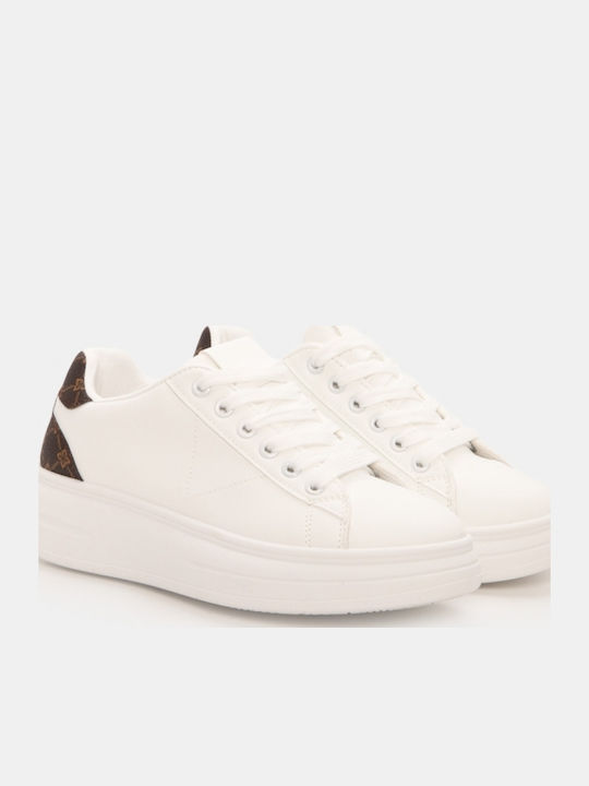 Damen Flatforms Sneakers Braune