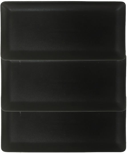 Raki Platou De Servire Ceramică Neagră 31.5x14.8cm