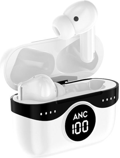 Blavec BW-04 In-ear Bluetooth Handsfree Earphones with Charging Case White