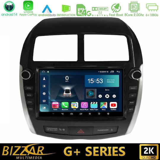 Bizzar Car Audio System for Mitsubishi Asx 2013-2018 (Bluetooth/USB/WiFi/GPS/Apple CarPlay/Android Auto) with 9" Touch Screen