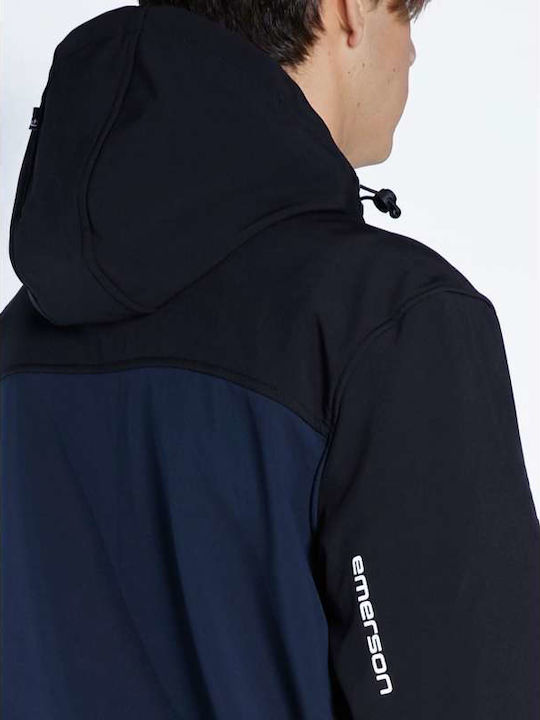 Jacket Waterproof and Windproof Navy-black