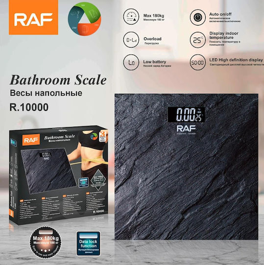 Raf Digitale Badezimmerwaage 180kg Blau Raf R.10000