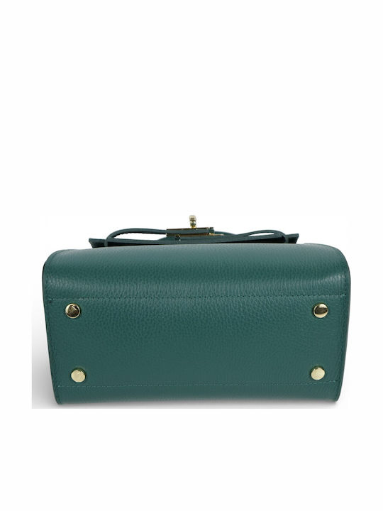 Leder Damen Handtasche Tote Schulter Petrol Blau