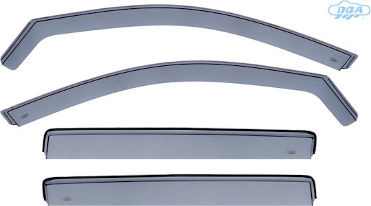 Dga Car Windbreakers Front & Back Windows Tinted Type Renault R5 E-tech 2024 5-Door Material Plexiglass 4 Pieces Dga20062fr Anem.setdga20062fr Anem.setdga20062fr