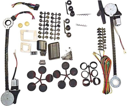 Ηλεκτρικό Κιτ Ανύψωσης Παραθύρων 2 Θυρών – Universal Power Window Kit Ισχυρό Μοτέρ 99051