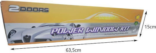 Ηλεκτρικό Κιτ Ανύψωσης Παραθύρων 2 Θυρών – Universal Power Window Kit Ισχυρό Μοτέρ 99051