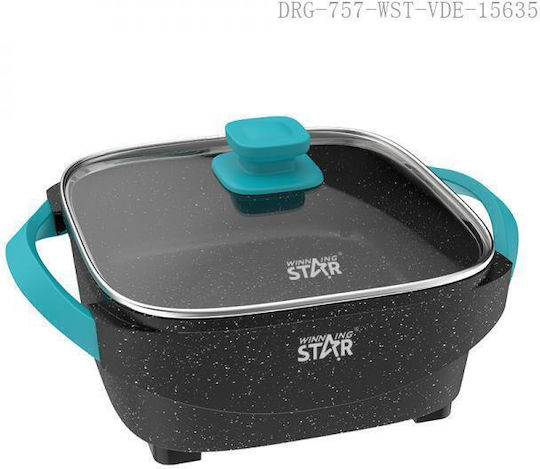 Winstar Teppanyaki Utensil with Adjustable Thermostat 1600W 41x31cm.