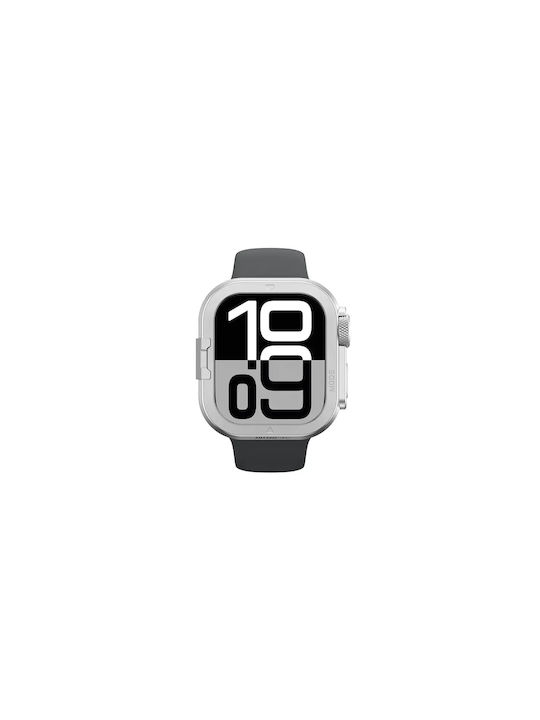 Amazingthing Titan Pro Metal Case Apple Watch 11 46mm Aluminum Silvereng