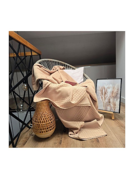Kotonia Home Шалтета Двойно Памучно Капучино 220x240см