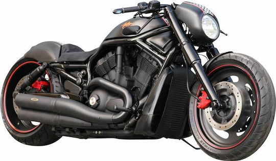 Cult Werk Fork Shaft Caps Hd-uni034 Harley Davidson Vrsca 1130 04-06 Harley Davidson Vrscaw 1250 Abs 08-09