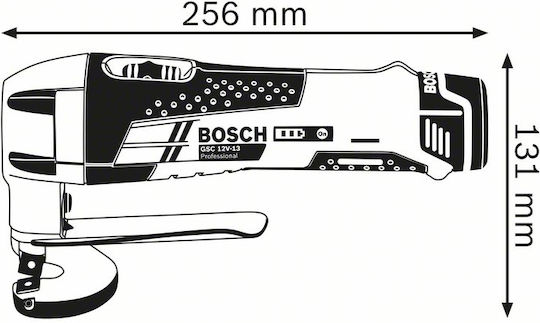 Bosch Sheet Shear Battery GSC 10,8 V-LI 12V 2x2Ah