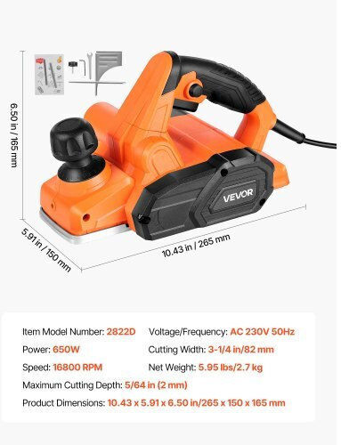 Vevor YXDDSCBC650WZLMZ1001V2 Πλάνη 650W