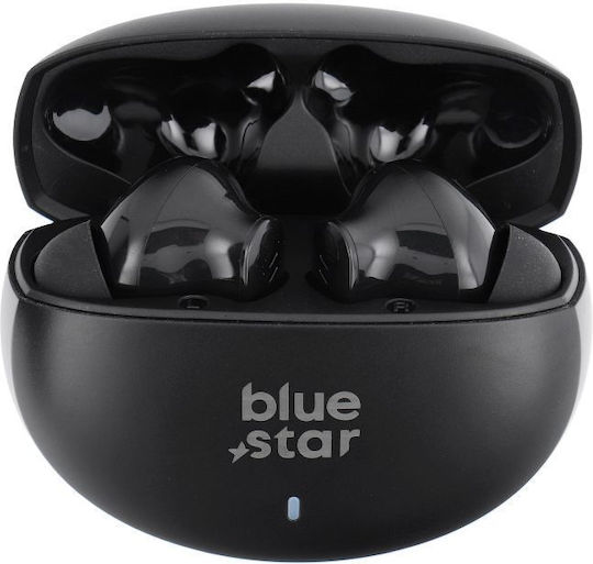 Blue Star TX5 In-ear Bluetooth Handsfree Earphones with Charging Case Black
