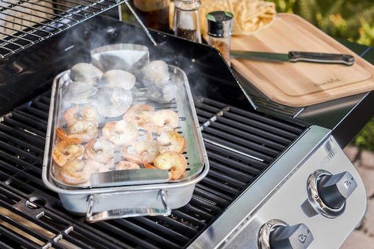 Char-Broil Placă de copt cu Suprafață din Inox Cositorit 42.5x22x2cm
