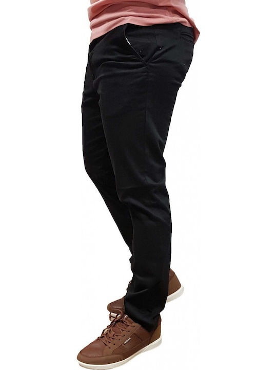 Marco Παντελόνι Chino Ελαστικό σε Slim Εφαρμογή Μαύρο