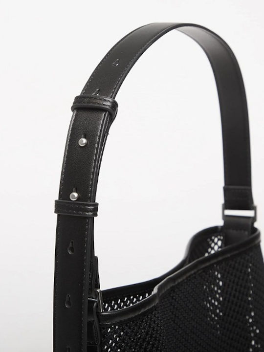 Bucket Set Stoff Damenhandtasche Schulter Schwarz