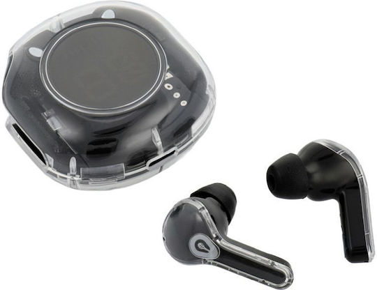 Blue Star TX1 In-ear Bluetooth Handsfree Ακουστικά με Θήκη Φόρτισης Μαύρα