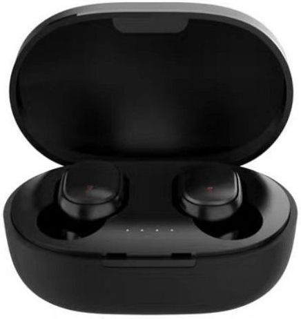 Blue Star TX2 In-ear Bluetooth Handsfree Ακουστικά με Θήκη Φόρτισης Μαύρα