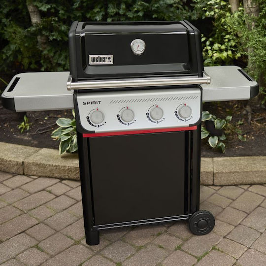 Weber Spirit E-415 Ψησταριά Υγραερίου Μαντεμένιας Σχάρας 61x45εκ. με 4 Εστίες 8.21kW