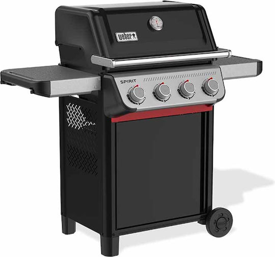 Weber Spirit E-415 Ψησταριά Υγραερίου Μαντεμένιας Σχάρας 61x45εκ. με 4 Εστίες 8.21kW