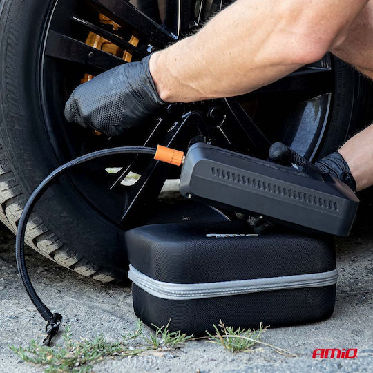 AMiO Portable Car Battery Starter 12000mAh with Power Bank USB Flashlight 12V