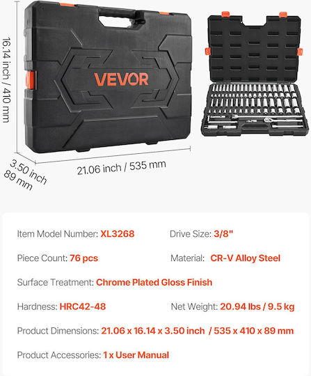 Vevor Καστάνια με Καρυδάκια 76τμχ