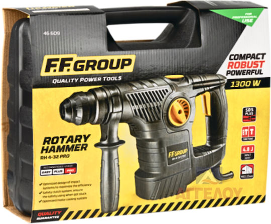 FFG RH 4-32 Pro Impact Demolition Hammer Electric 1300W with Chuck SDS Plus 46609