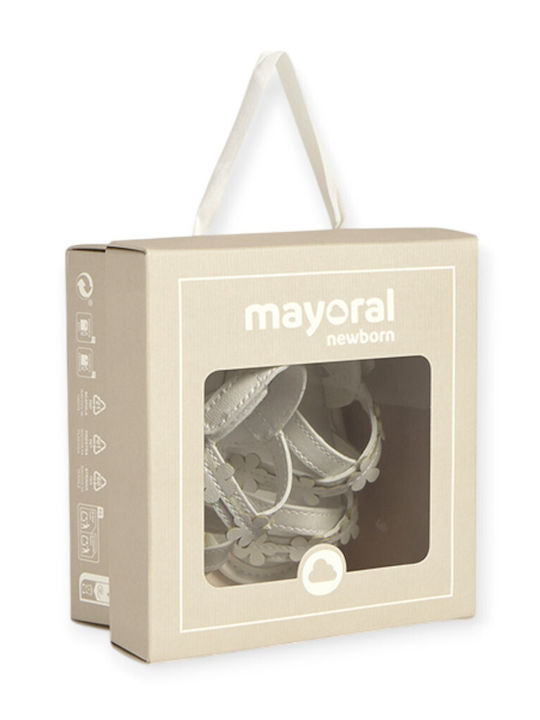 Mayoral Baby Soft-Sole Sandals White