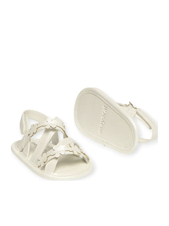 Mayoral Baby Soft-Sole Sandals White