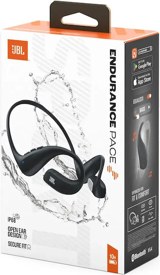 JBL Endurance Pace Отворено ухо Безжични слушалки Акустични с Устойчивост на изпотяване Черни