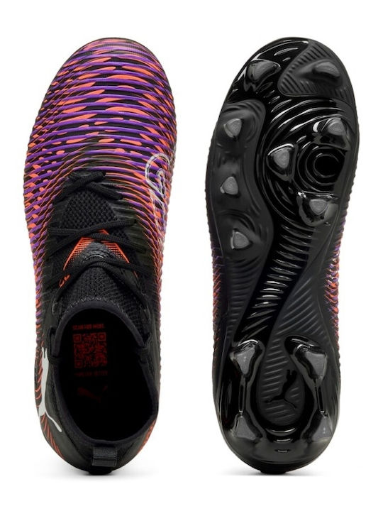 Future 8 Match Kids Molded Soccer Shoes Black
