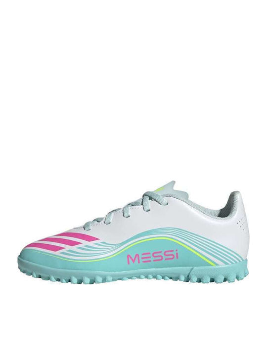 F50 Messi Club TF Kids Soccer Cleats & Shoes Turf White