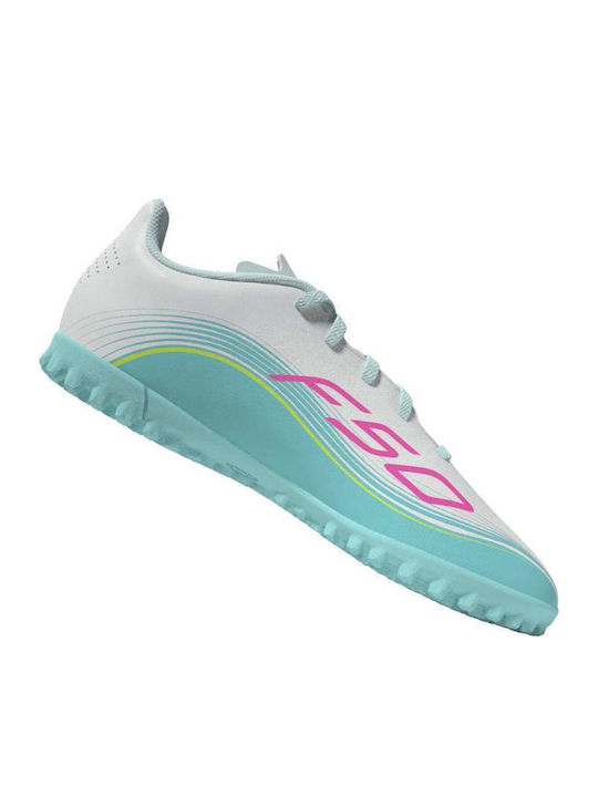F50 Messi Club TF Kids Soccer Cleats & Shoes Turf White