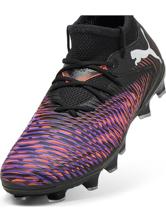 Future 8 Match Kids Molded Soccer Shoes Black