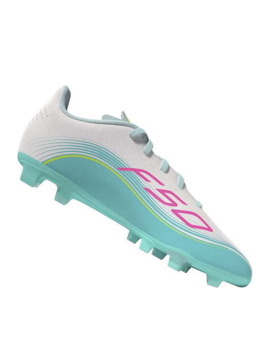 F50 Messi Club FG/MG Kids Soccer Cleats Molded White