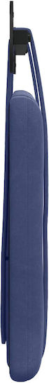 vidaXL Fabric Bed Headboard Cushion Blue 110x55cm