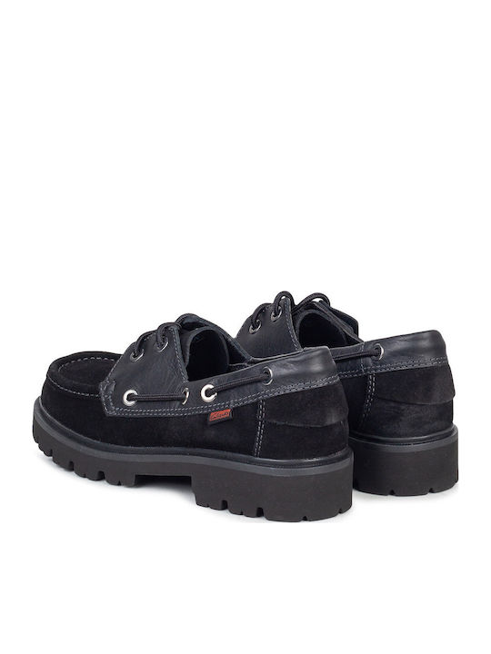 Boat Shoes Bărbătești în Culoare Neagră