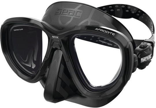Seac Afrodite Tauchmaske aus Silikon in Schwarz