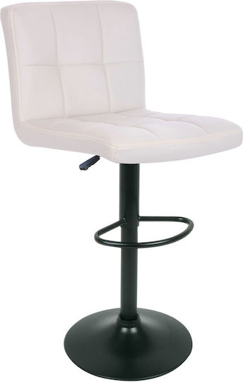 Barhocker mit Rückenlehne & Verstellbarer Höhe Beige E-00023359